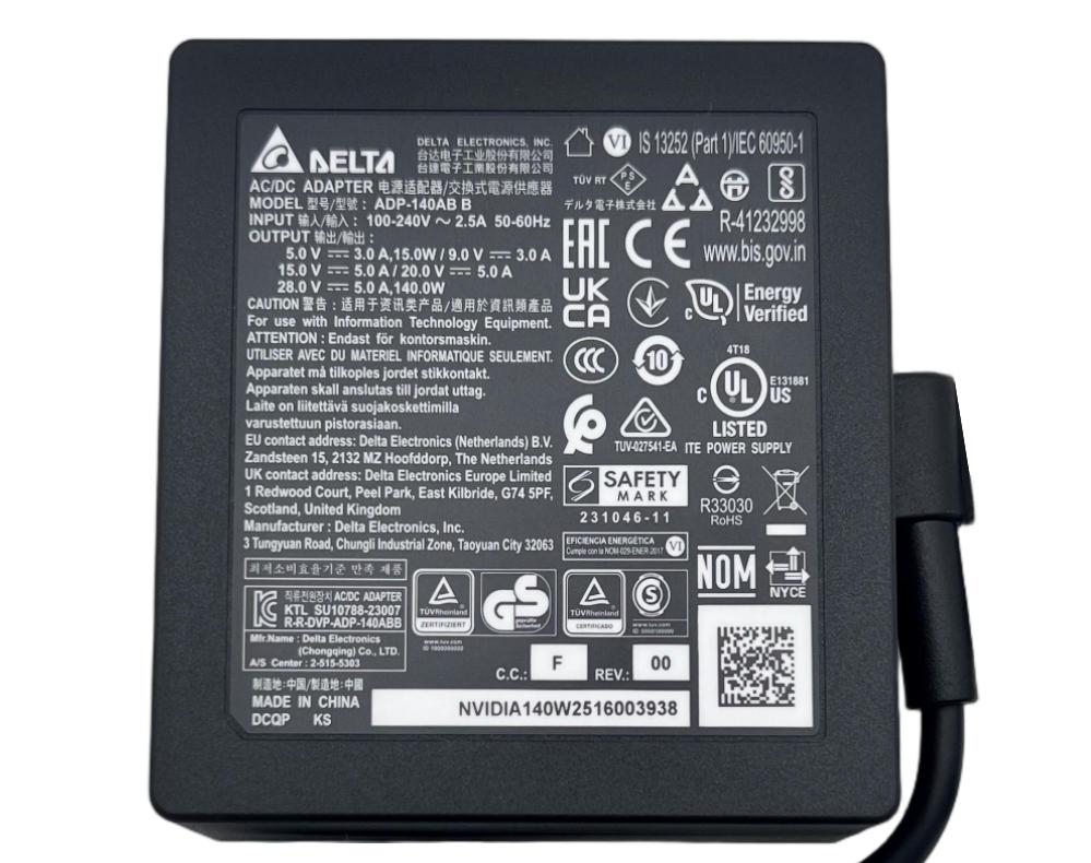 (image for) 140W Type-C Netzteil Ladegerät MSI Delta ADP-140AB BA