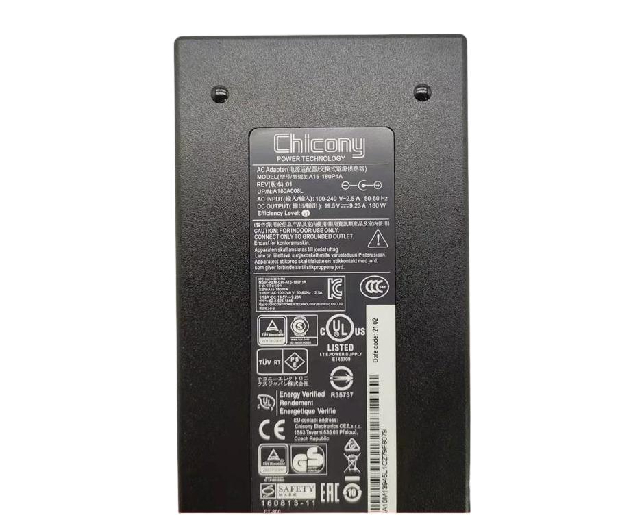 (image for) 180W 19.5V 9.23A Original Chicony A17-180P4A Netzteil Ladegerät + Ladekabel
