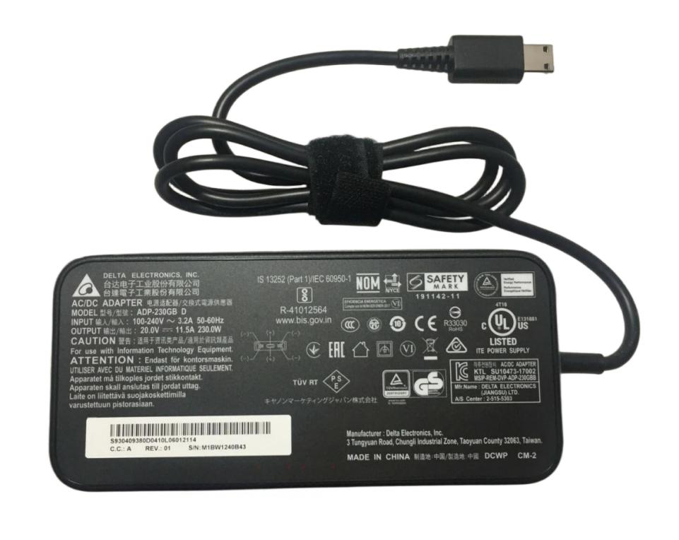(image for) 230W 20V 11.5A Netzteil Ladegerät MSI A180A052P