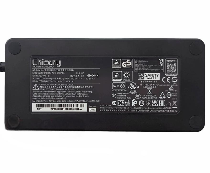 (image for) 330W 19.5V 16.92A Netzteil Ladegerät MSI CreatorPro X17 A12UMS