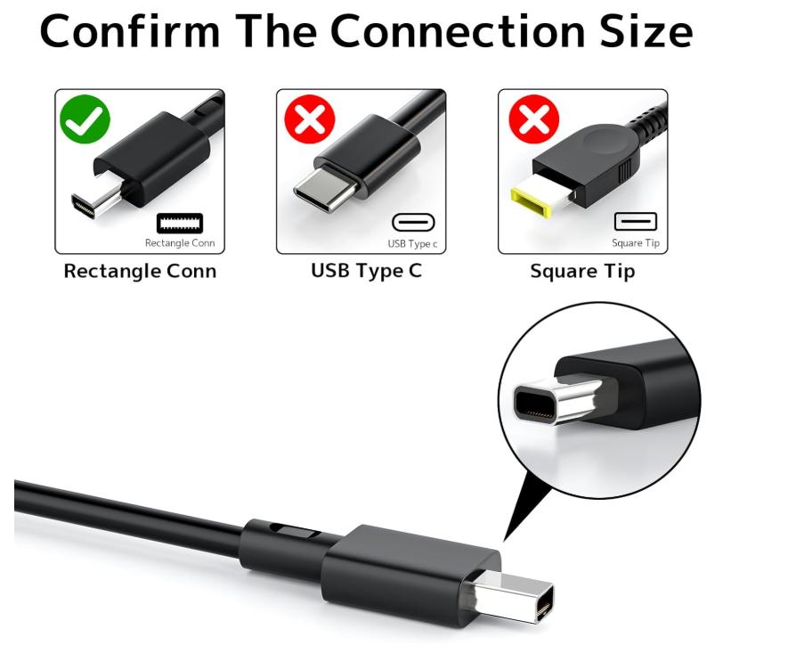 (image for) 380W 20V 19A Asus ROG Strix G18 (2025) G815 90NR0LT1-M006Z0 Rectangle Conn Netzteil Ladegerät