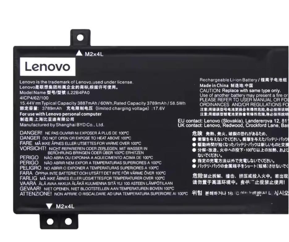 (image for) 60Wh 3887mAh Original Akku Lenovo L22C4PA0 L22D4PA0 L22L4PA0