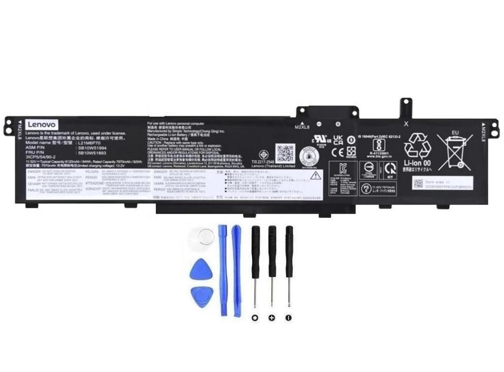 (image for) 8120mAh 94Wh Original Lenovo 5B10W51893 5B10W51894 SB10W51995 Akku