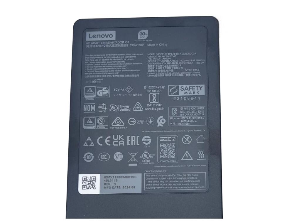 330W 20V 16.5A Lenovo ADL330SCC3A Netzteil Ladegerät + Ladekabel (image for) 330W 20V 16.5A Lenovo ADL330SCC3A Netzteil Ladegerät + Ladekabel