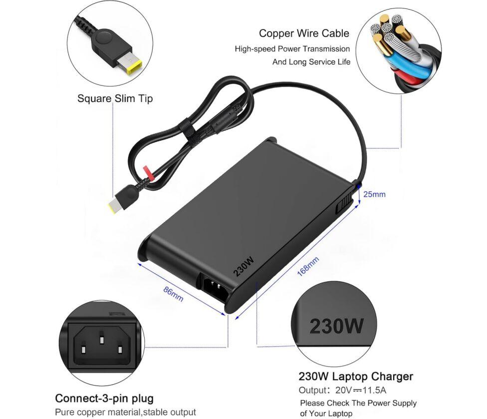 (image for) 20V 11.5A 230W Original Netzteil Ladegerät Lenovo ADP-230FB B